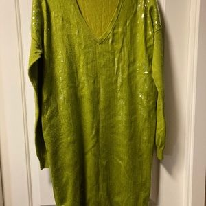 Women’s sweater sequins dress very chic!!!
